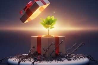 Person reviewing credit card statements and planning how to use a year-end bonus to pay off post-Christmas debt.