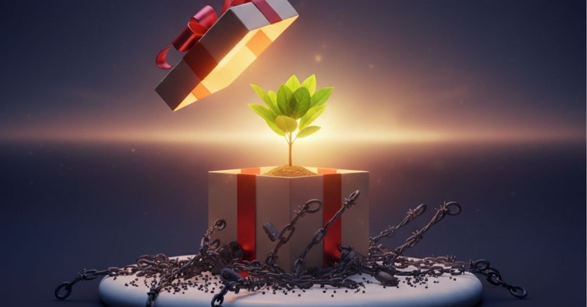 Person reviewing credit card statements and planning how to use a year-end bonus to pay off post-Christmas debt.